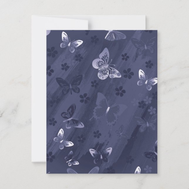 Butterfly Pattern 17 Note Card (Front)