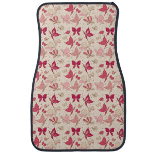 butterfly pattern 2 car floor mat