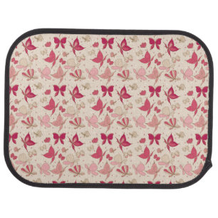 butterfly pattern 2 car mat