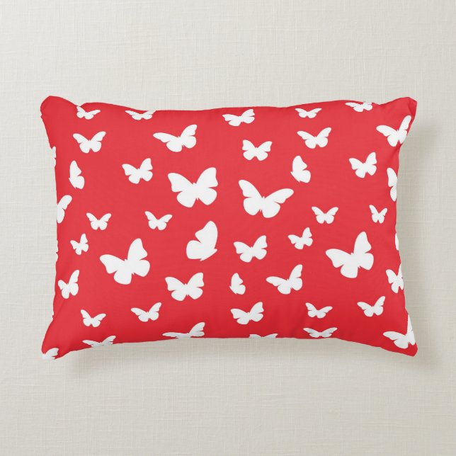 Butterfly pattern 2 decorative pillow (Front)