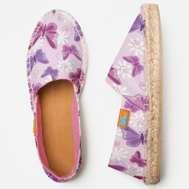 butterfly pattern 2 espadrilles (Side)