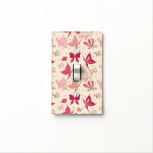butterfly pattern 2 light switch cover