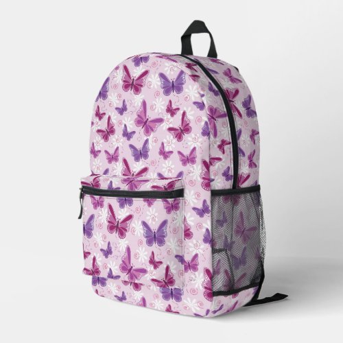 butterfly pattern 2 printed backpack