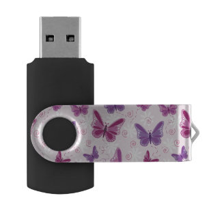 butterfly pattern 2 USB flash drive