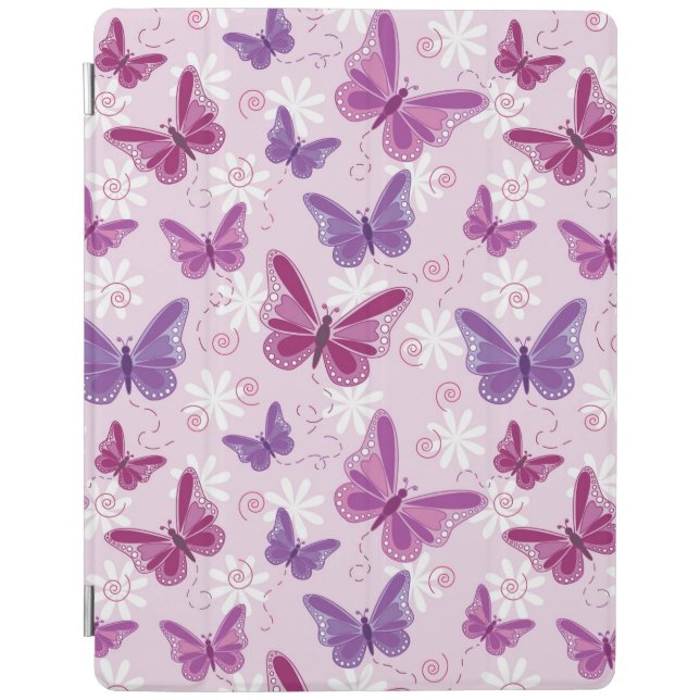 butterfly pattern 3 iPad smart cover (Front)