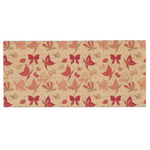 butterfly pattern 3 wood USB flash drive