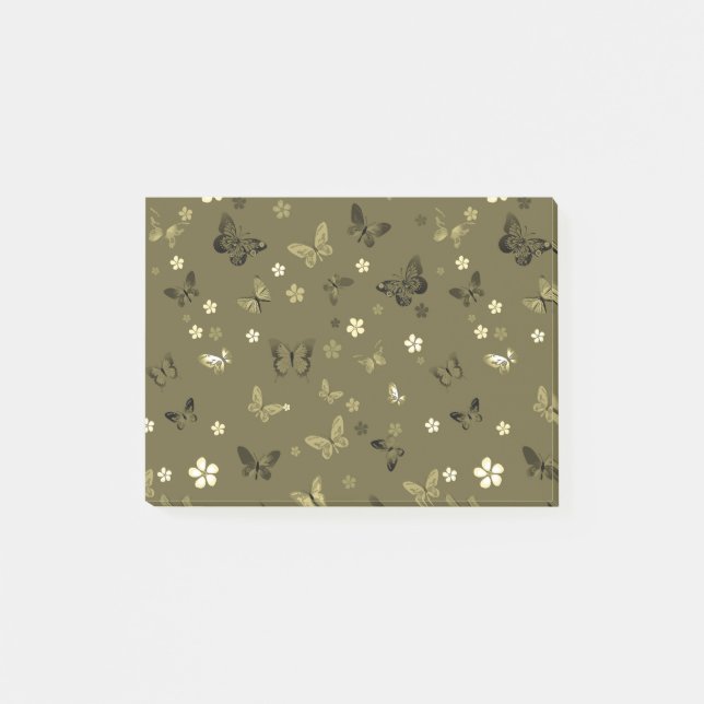 Butterfly Pattern 4 Post-it Notes (Front)