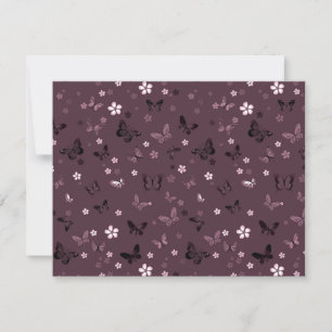 Butterfly Pattern 5 Note Card