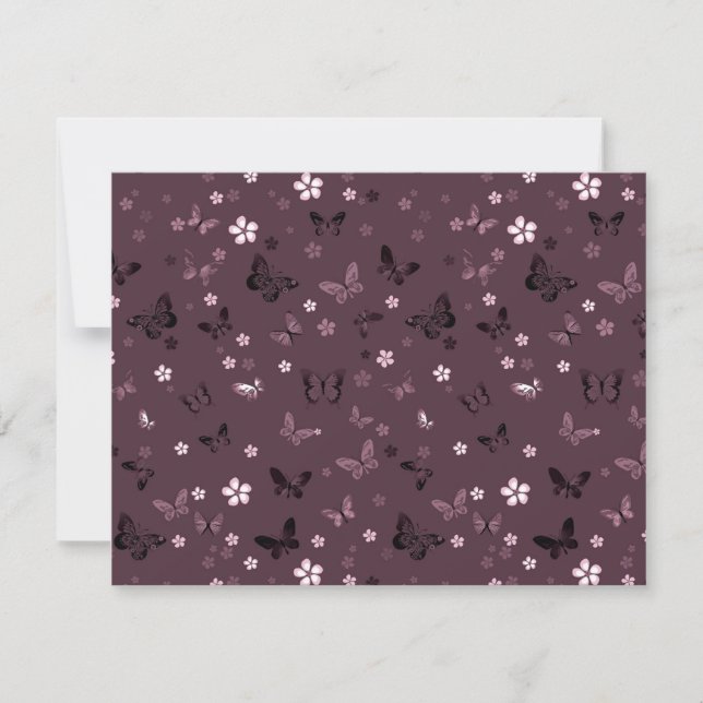 Butterfly Pattern 5 Note Card (Front)