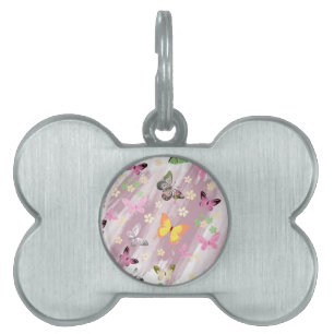 Butterfly Pattern 7 Pet ID Tag