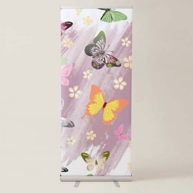 Butterfly Pattern 7 Retractable Banner (Front)