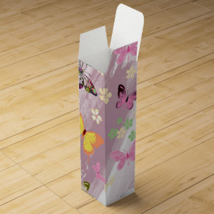 Butterfly Pattern 7 Wine Box