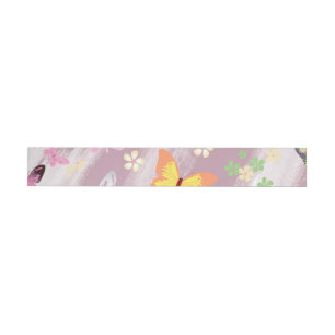 Butterfly Pattern 7 Wrap Around Label