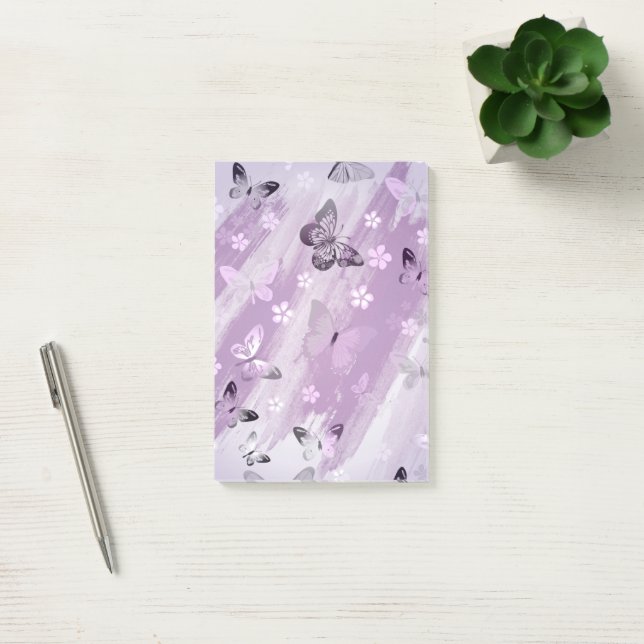 Butterfly Pattern 8 Post-it Notes (Office)