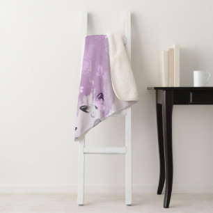 Butterfly Pattern 8 Sherpa Blanket