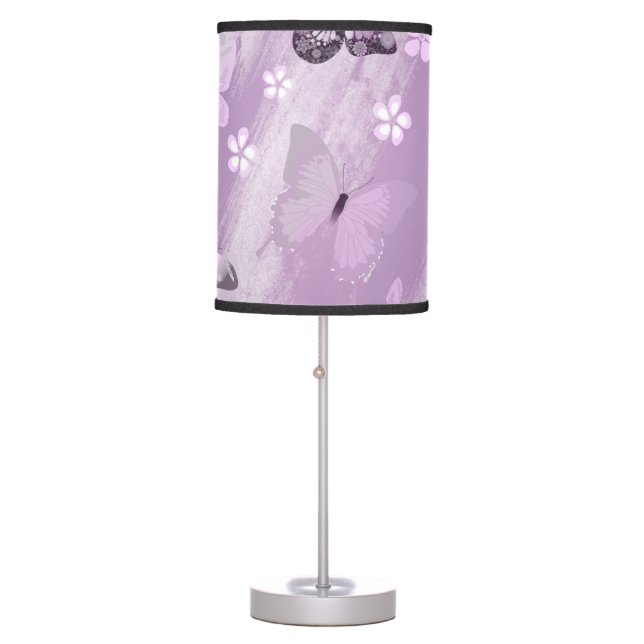 Butterfly Pattern 8 Table Lamp (Front)