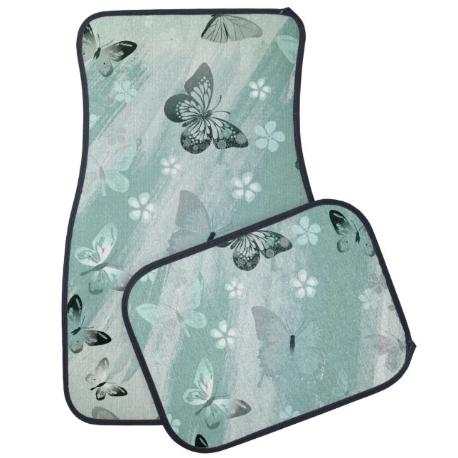 Butterfly Pattern 9 Car Floor Mat (Set)