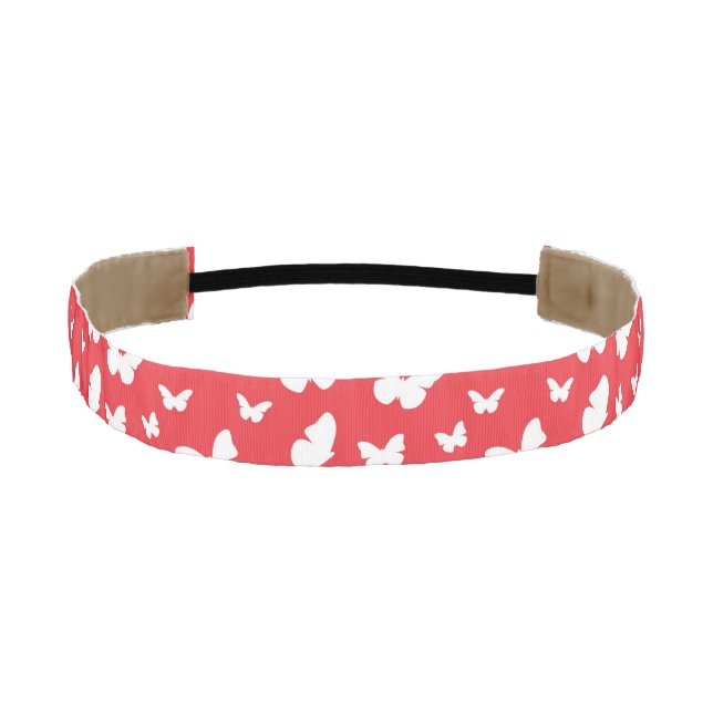 Butterfly pattern athletic headband (Front)