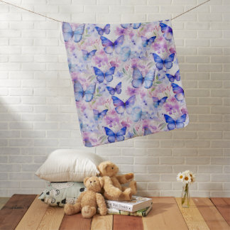 Butterfly pattern baby blanket