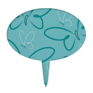 Butterfly pattern cake topper