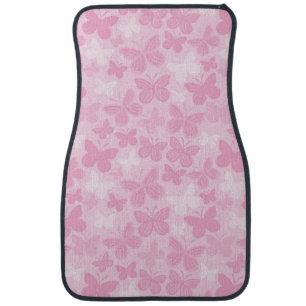 Butterfly pattern car floor mat
