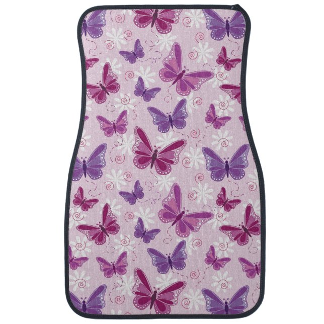 butterfly pattern car mat (Front)