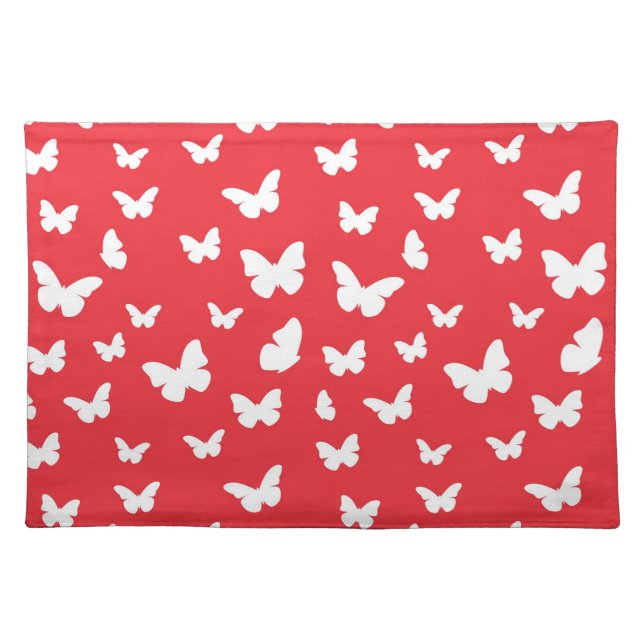 Butterfly pattern cloth placemat (Front)