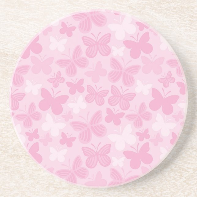 Butterfly pattern coaster (Front)