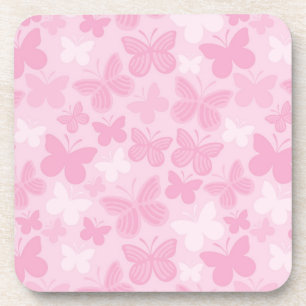 Butterfly pattern drink coaster