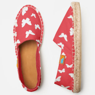 Butterfly pattern espadrilles
