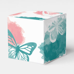 Butterfly pattern favor boxes