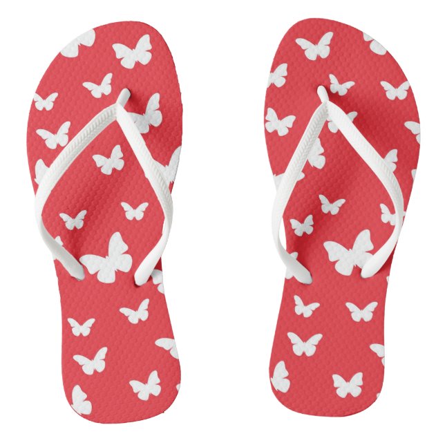 Butterfly pattern flip flops (Footbed)