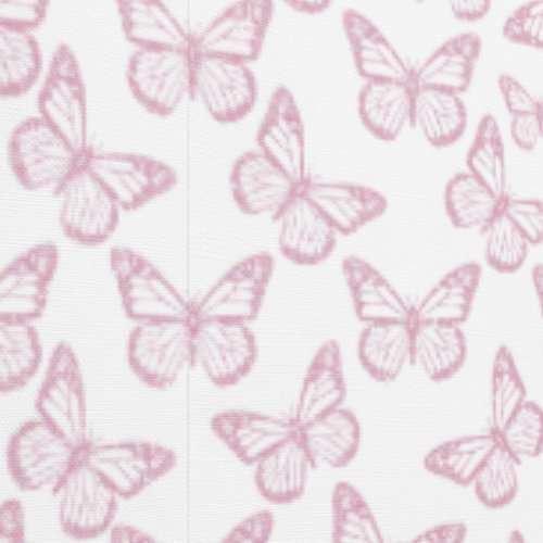    Butterfly Pattern Girly Cute White  Blush Pink Wallpaper