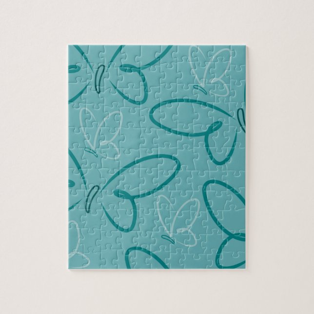Butterfly pattern jigsaw puzzle (Vertical)