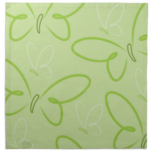 Butterfly pattern napkin