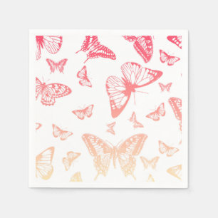 Butterfly Pattern Napkins