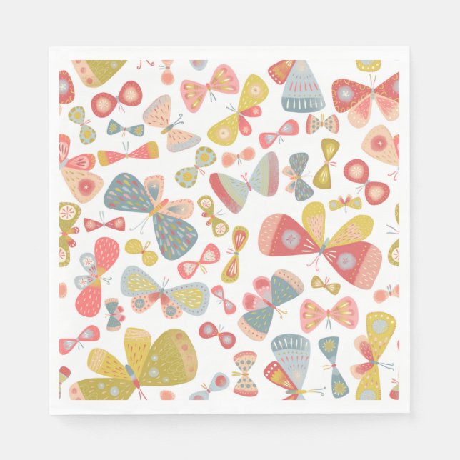 Butterfly Pattern Napkins (Front)