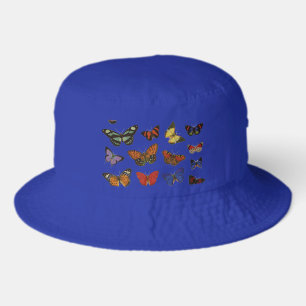 Butterfly Pattern – Nature-Inspired Botanical Bucket Hat