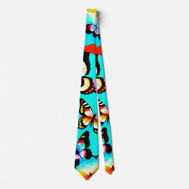 Butterfly pattern neck tie (Front)