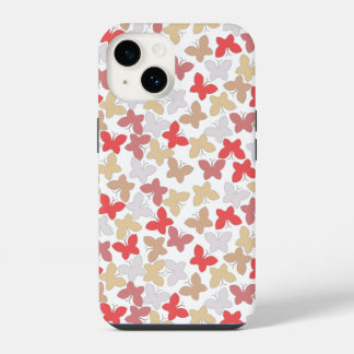 Butterfly Pattern Pastel iPhone 14 Case