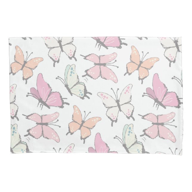 Butterfly Pattern  Pillow Case (Front)