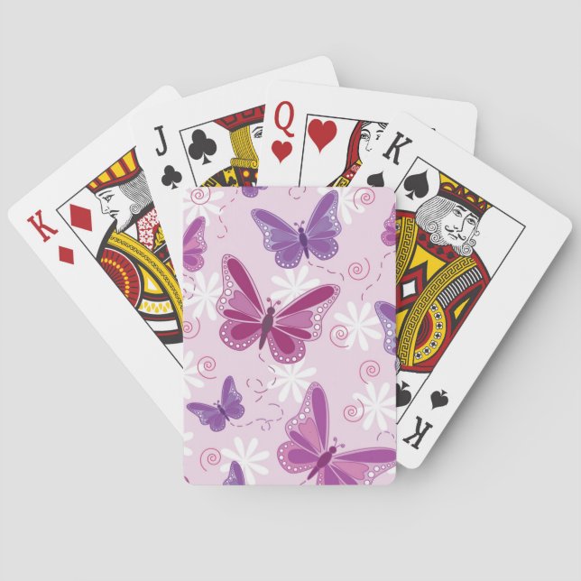 butterfly pattern poker cards (Back)