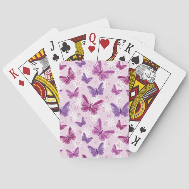 butterfly pattern poker cards (Back)