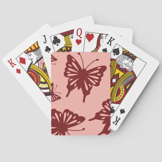 butterfly pattern poker cards (Back)