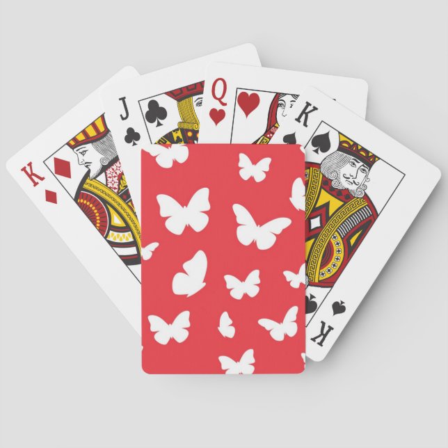 Butterfly pattern poker cards (Back)