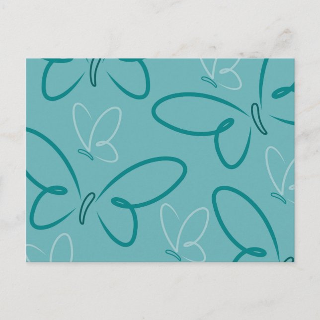 Butterfly pattern postcard (Front)