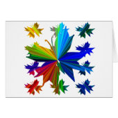 Butterfly Pattern Rainbow Card (Front Horizontal)