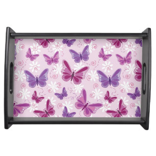 butterfly pattern serving tray