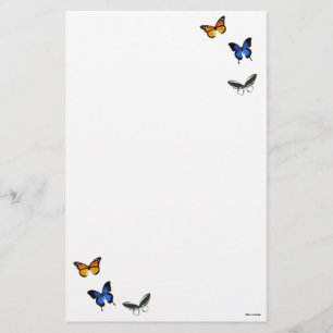 Butterfly Pattern Stationary Stationery