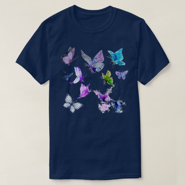 Butterfly pattern T-Shirt (Design Front)